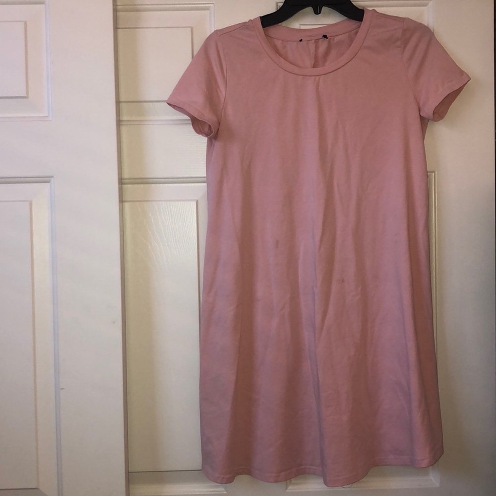 Pink t shirt dress